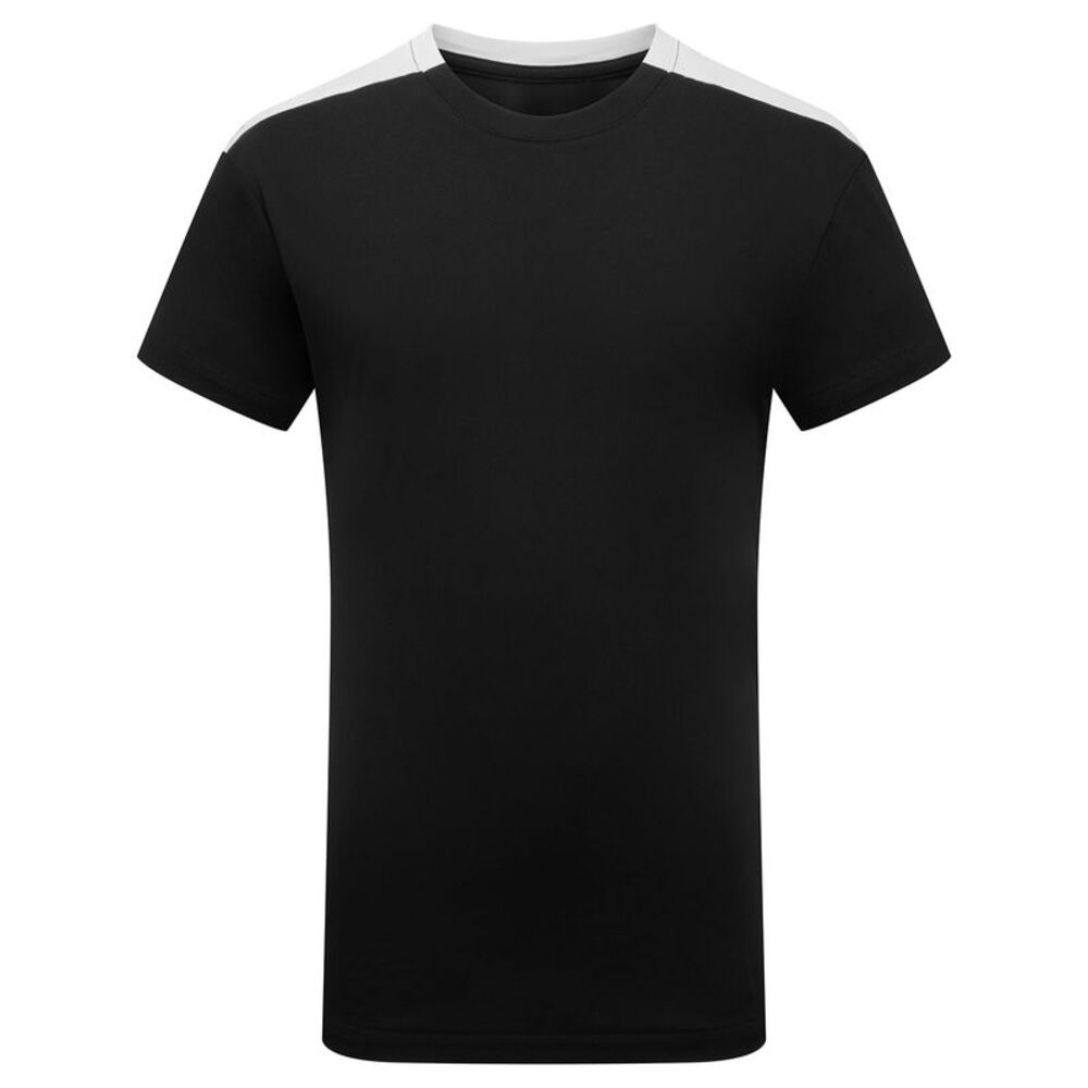 TriDri Childrens/Kids Performance Contrast T-Shirt / Black/White